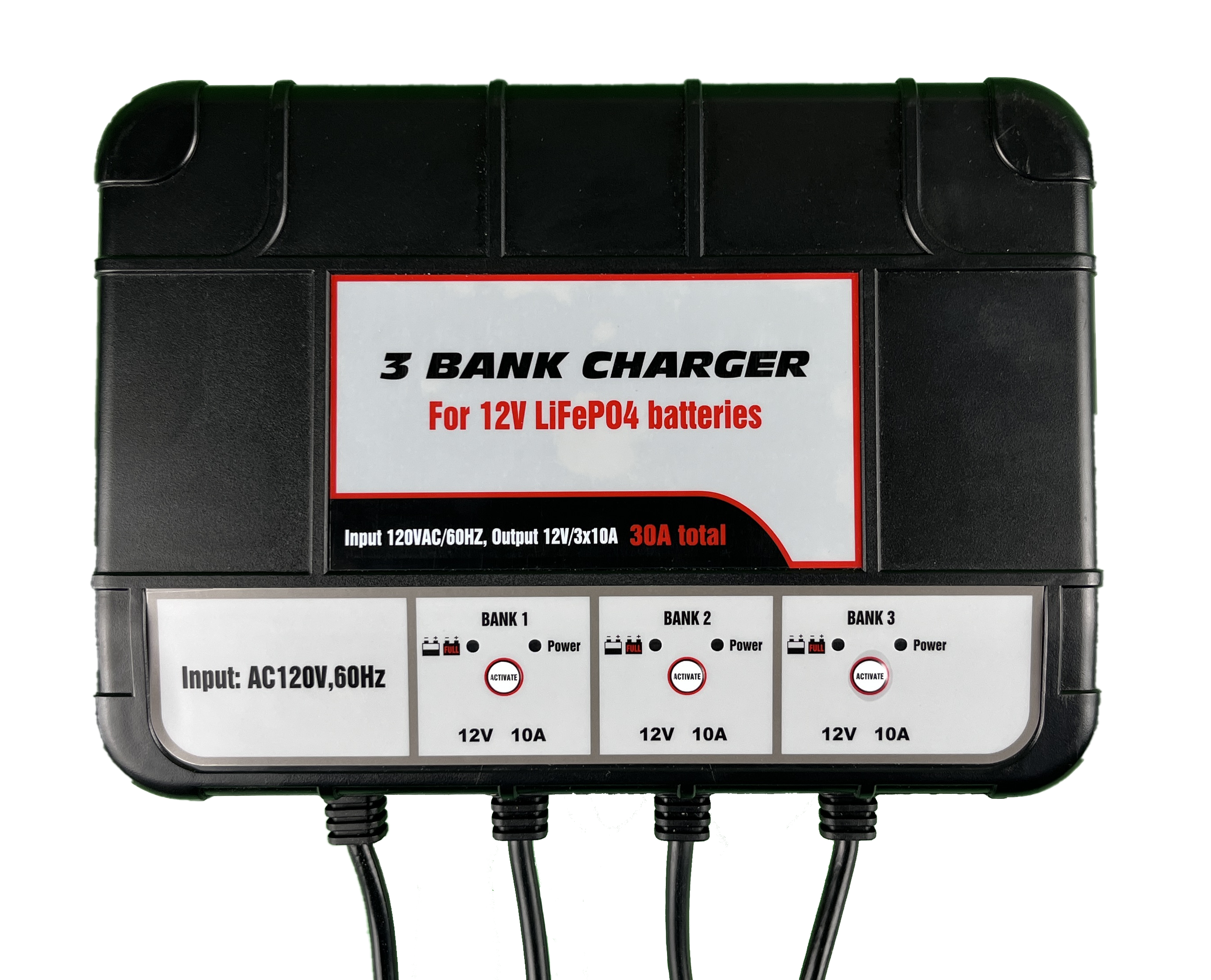 12V 3 Bank Onboard Charger Astro Lithium