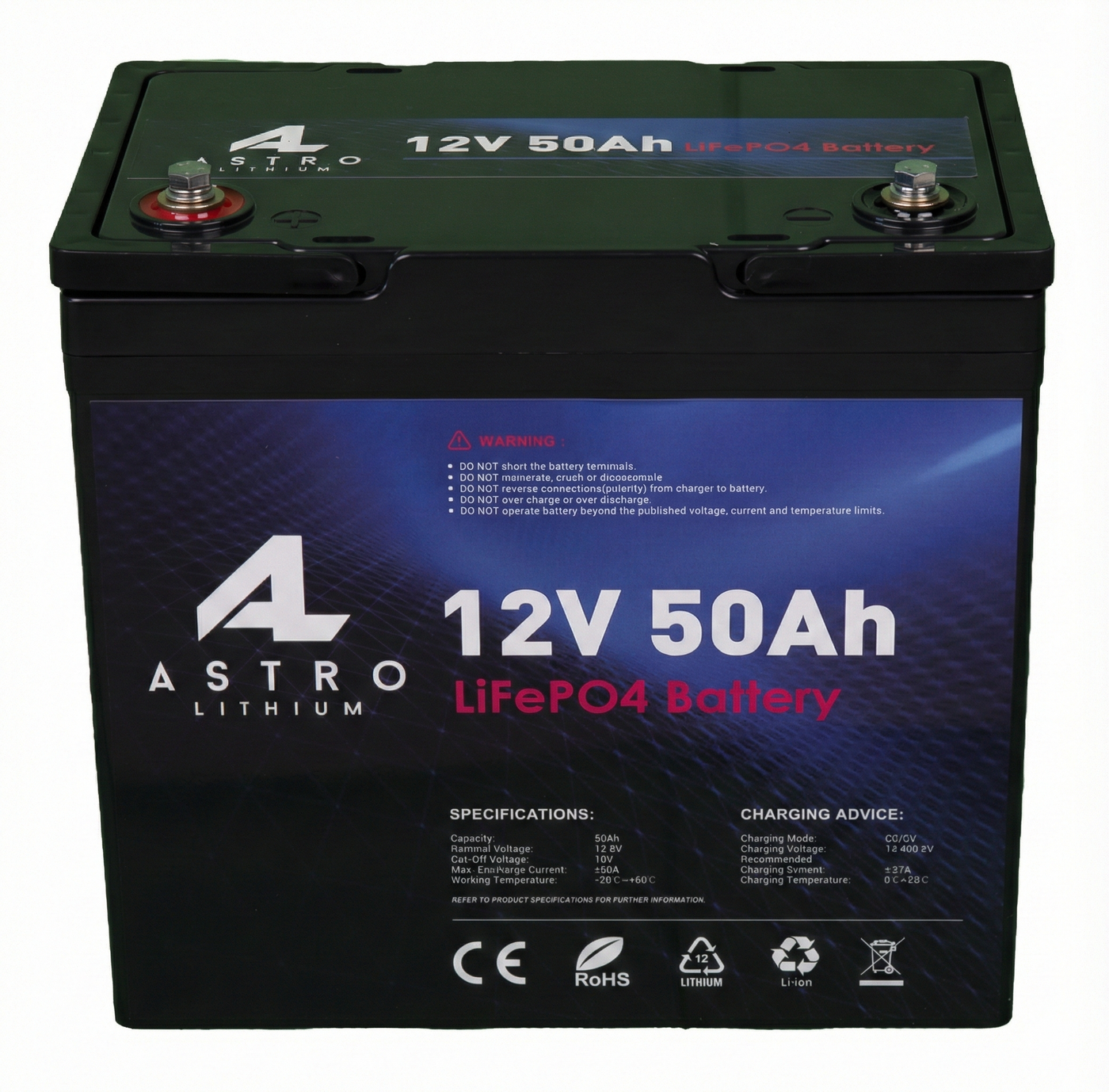 12V 50Ah Lithium Battery