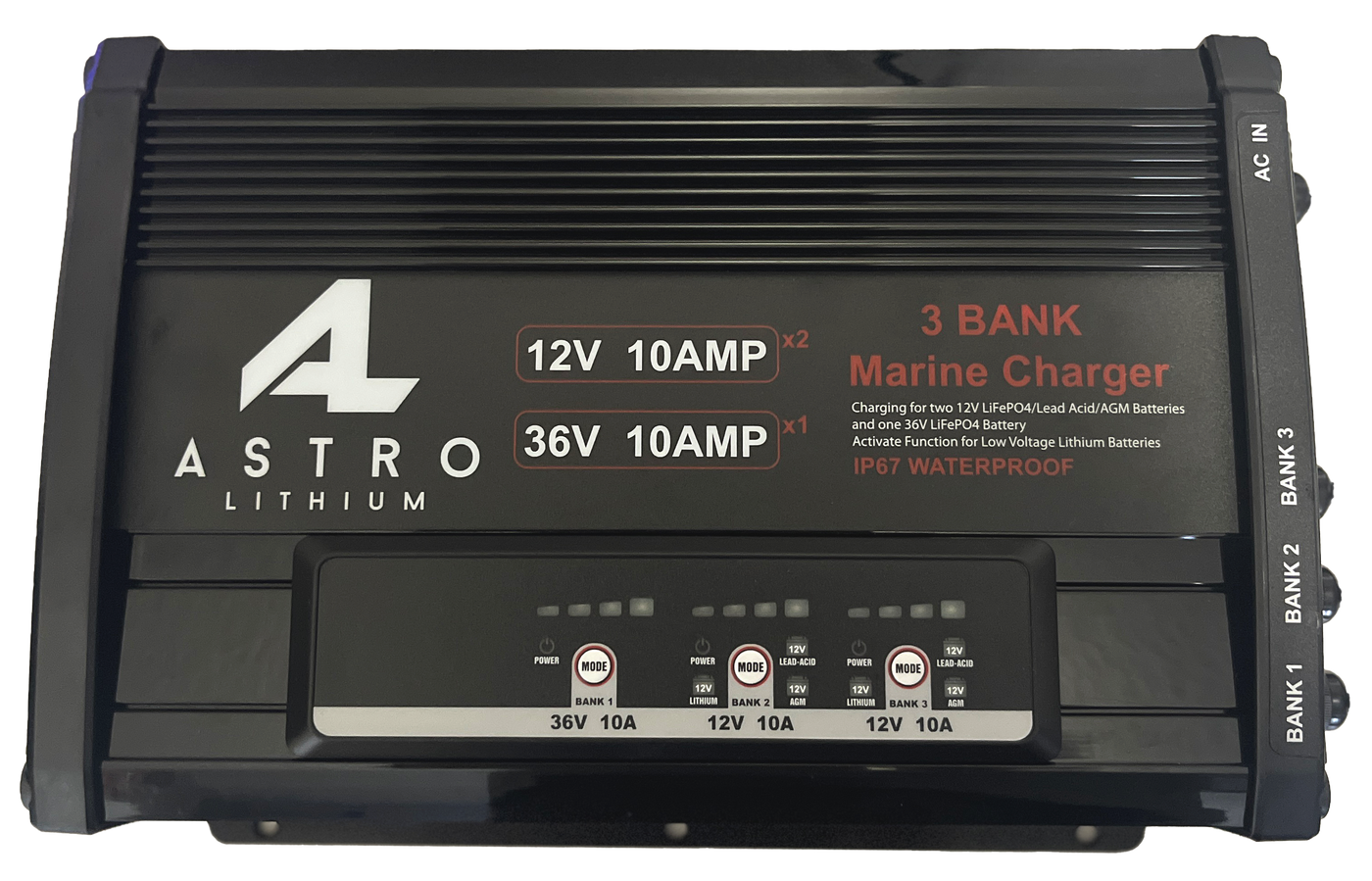 36V and 12V 3-Bank Onboard Charger