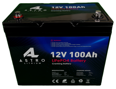 12V 100Ah Lithium Cranking Dual Purpose Battery
