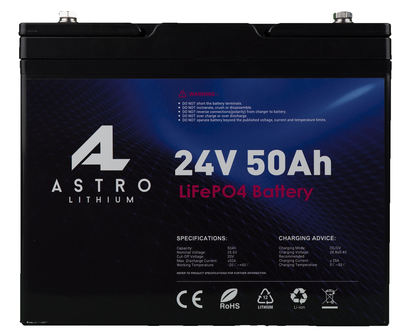 24v 50Ah Lithium Battery