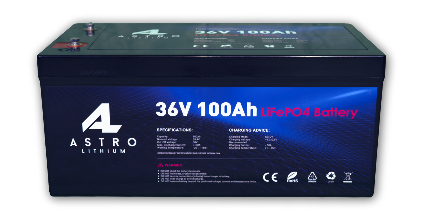 36V 100Ah Lithium Battery
